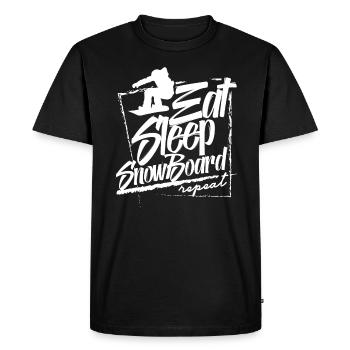 Snowboarding Snowboarder Snowboarding Boarder - Men's Premium Organic T-Shirt - black - Front - Nico (187cm)