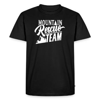 Équipe de sauvetage en montagne Ski Rescue Rescue - T-shirt Premium bio Homme - noir - Devant - Nico (187cm)