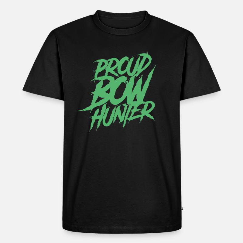 Bogenschütze Bogenjagd Bogenjäger Pfeil Bogen - Männer Premium Bio T-Shirt - Schwarz