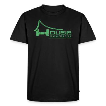 Rénover rénover rénover équipe restaurer - T-shirt Premium bio Homme - noir - Devant - Nico (187cm)