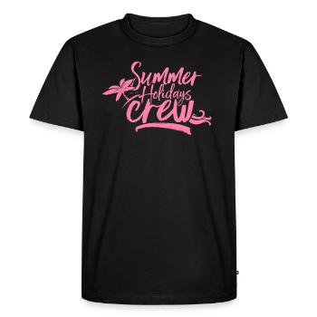 Voyage de vacances d'été voyage de vacances d'été - T-shirt Premium bio Homme - noir - Devant - Nico (187cm)