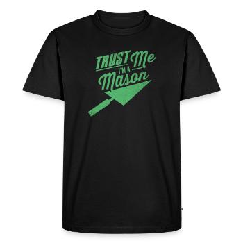 Équipe d'opération formation maçon maçon maçons - T-shirt Premium bio Homme - noir - Devant - Nico (187cm)