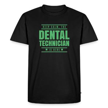 technicien dentaire - T-shirt Premium bio Homme - noir - Devant - Nico (187cm)