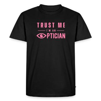 Profession Team Optician Optician Optician - Men's Premium Organic T-Shirt - black - Front - Nico (187cm)