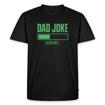 Papa Blague Papa Blague Drôle Père Blagues - T-shirt Premium bio Homme - noir - Devant - Nico (187cm)