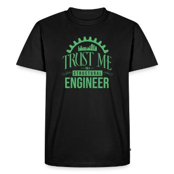 Building structural engineer structural engineer structural engineering - Men's Premium Organic T-Shirt - black - Front - Nico (187cm)