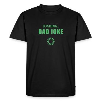 Dis papa blague papa blague papa blague papa drôle - T-shirt Premium bio Homme - noir - Devant - Nico (187cm)