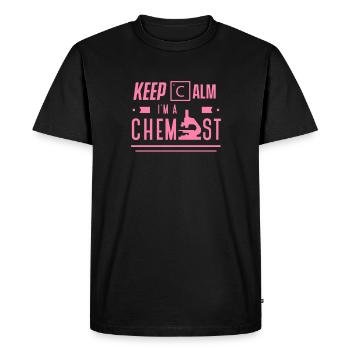 Professeur de chimie chimiste chimie chimie équipe - T-shirt Premium bio Homme - noir - Devant - Nico (187cm)