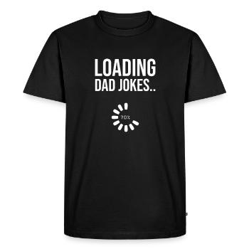 Lädt Dad Joke - Männer Premium Bio T-Shirt - Schwarz - Vorne - Nico (187cm)