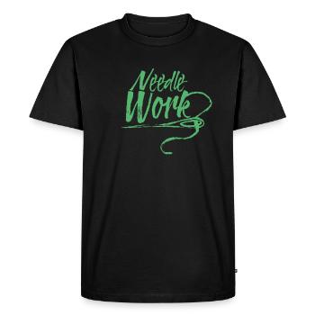 Needles needlework needlework textile craft sewing - Men's Premium Organic T-Shirt - black - Front - Nico (187cm)