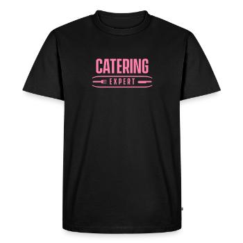 Expert en restauration - T-shirt Premium bio Homme - noir - Devant - Nico (187cm)