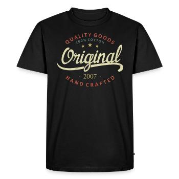 Original 2007 Cadeau D'anniversaire 2007 - T-shirt Premium bio Homme - noir - Devant - Nico (187cm)
