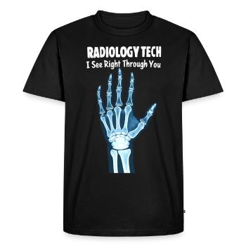 Radiology Tech Humor X-Ray - Men's Premium Organic T-Shirt - black - Front - Nico (187cm)
