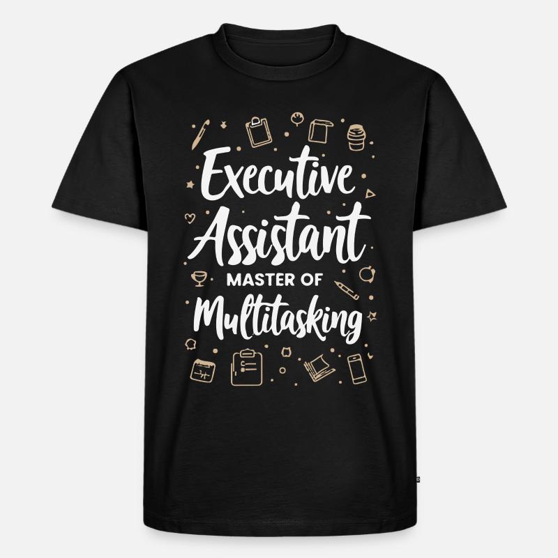 Assistent der Geschäftsführung Multitasking Expert - Männer Premium Bio T-Shirt - Schwarz