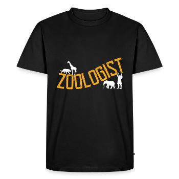 Zoowärter Zoologie - T-shirt Premium bio Homme - noir - Devant - Nico (187cm)