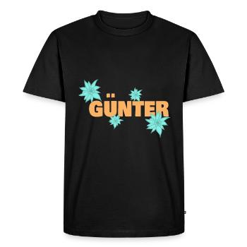 Edelweiss Günter - T-shirt Premium bio Homme - noir - Devant - Nico (187cm)