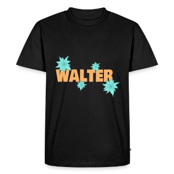 Montagne Edelweiss Alpinisme Walter - T-shirt Premium bio Homme - noir - Devant - Nico (187cm)
