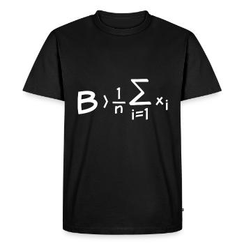 Funny math saying - Men's Premium Organic T-Shirt - black - Front - Nico (187cm)