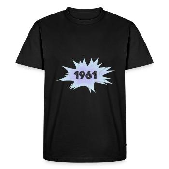 Bulle de 1961 - T-shirt Premium bio Homme - noir - Devant - Nico (187cm)
