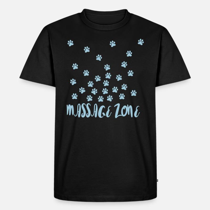 Massage Zone - Männer Premium Bio T-Shirt - Schwarz