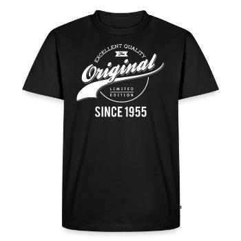 d'origine 1955 - T-shirt Premium bio Homme - noir - Devant - Nico (187cm)