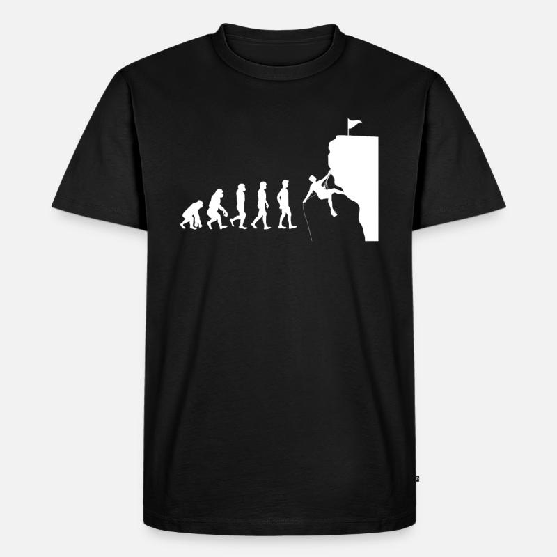 escalade d'évolution - T-shirt Premium bio Homme - noir