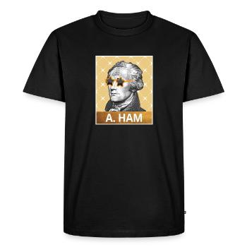 Alexander Hamilton - T-shirt Premium bio Homme - noir - Devant - Nico (187cm)