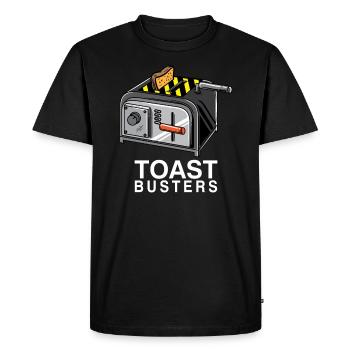 Chemise Toast drôle - cadeau pour les amateurs de gluten de pain - T-shirt Premium bio Homme - noir - Devant - Nico (187cm)