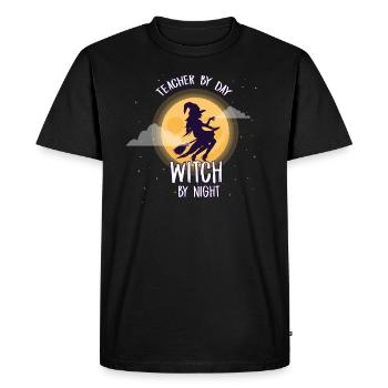 Déguisement d'enseignant par jour - T-shirt Premium bio Homme - noir - Devant - Nico (187cm)