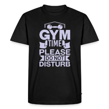 Gym Gym Entraînement Sport Musculation - T-shirt Premium bio Homme - noir - Devant - Nico (187cm)