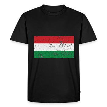 Hongrie - T-shirt Premium bio Homme - noir - Devant - Nico (187cm)
