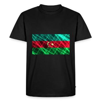 Azerbaïdjan - T-shirt Premium bio Homme - noir - Devant - Nico (187cm)
