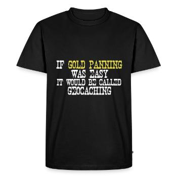 Gold Rush Gold Prospector Gold Prospecting Gift - Men's Premium Organic T-Shirt - black - Front - Nico (187cm)