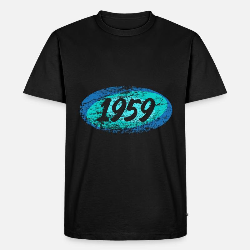 Rétro Elypse 1959 - T-shirt Premium bio Homme - noir