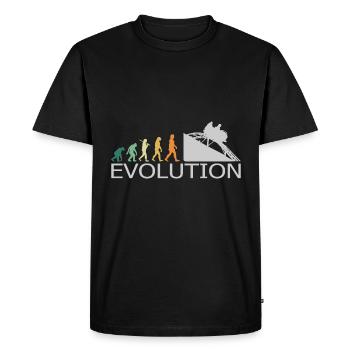 Roller Coaster - Evolution Retro Vintage - Men's Premium Organic T-Shirt - black - Front - Nico (187cm)