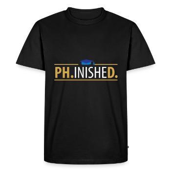 Doktor PHD - Männer Premium Bio T-Shirt - Schwarz - Vorne - Nico (187cm)