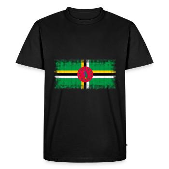 Dominique - T-shirt Premium bio Homme - noir - Devant - Nico (187cm)