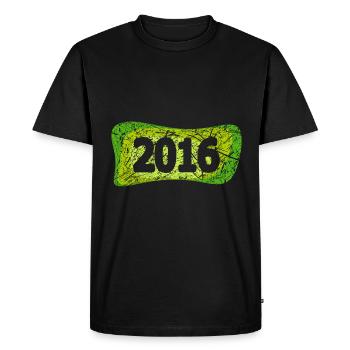 Année 2016 - T-shirt Premium bio Homme - noir - Devant - Nico (187cm)
