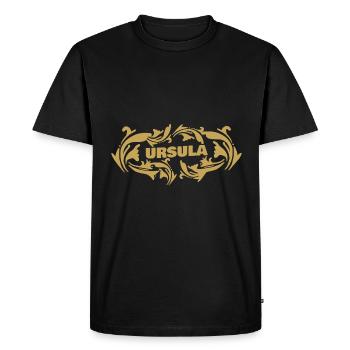 Golden Name au look vintage Ursula - T-shirt Premium bio Homme - noir - Devant - Nico (187cm)