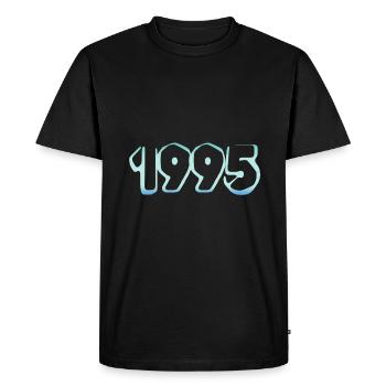 1995 - Men's Premium Organic T-Shirt - black - Front - Nico (187cm)