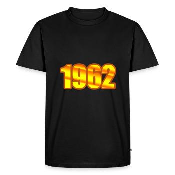 Golden Year 1962 - Men's Premium Organic T-Shirt - black - Front - Nico (187cm)