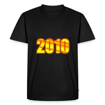 Année 2010 - T-shirt Premium bio Homme - noir - Devant - Nico (187cm)