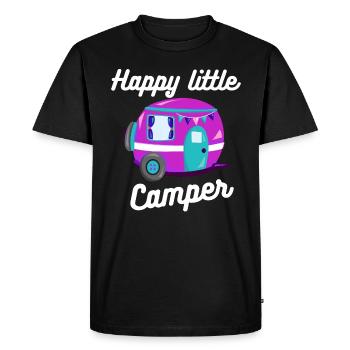 Bon cadeau pour les fans du camping - T-shirt Premium bio Homme - noir - Devant - Nico (187cm)