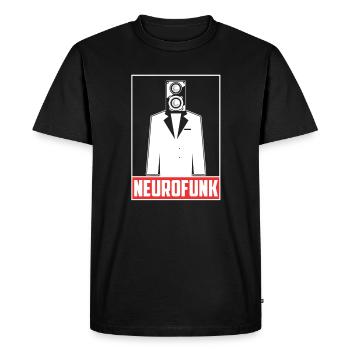Drum and Bass Neurofunk DNB Festival Rave - Men's Premium Organic T-Shirt - black - Front - Nico (187cm)