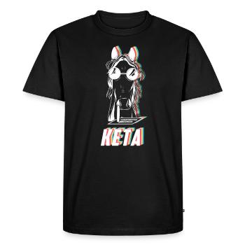 Keta Trip Ketamin Festival Horse DJ - Men's Premium Organic T-Shirt - black - Front - Nico (187cm)