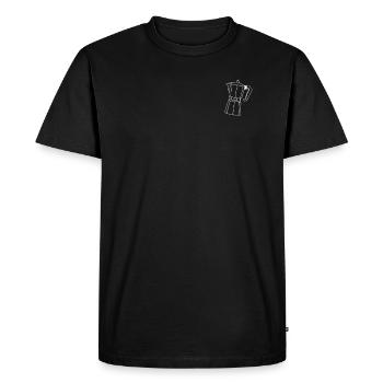 Kleiner Espressokocher Kaffee Espresso Kaffekanne - Männer Premium Bio T-Shirt - Schwarz - Vorne - Nico (187cm)