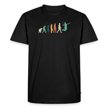 Evolution Badminton Federball - Men's Premium Organic T-Shirt - black - Front - Nico (187cm)