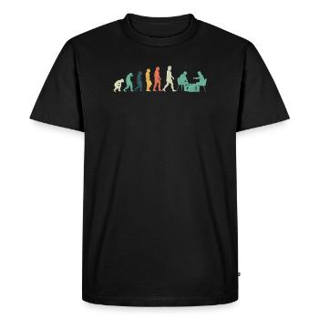 Evolution Chess Chess Piece - Men's Premium Organic T-Shirt - black - Front - Nico (187cm)