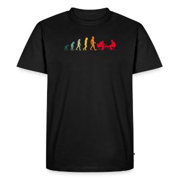 Chess Chess Player Evolution - Men's Premium Organic T-Shirt - black - Front - Nico (187cm)