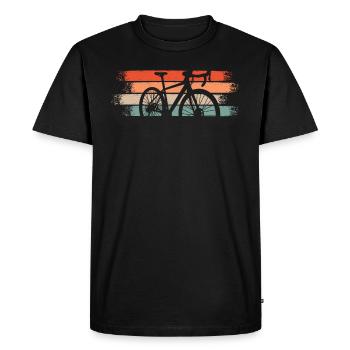 Rennrad Rennradfahrer Radsport - Männer Premium Bio T-Shirt - Schwarz - Vorne - Nico (187cm)